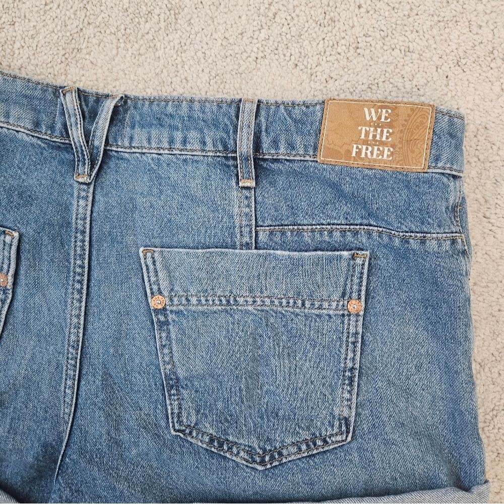 NWT We The Free FP | Beginners Luck Slouch Shorts Button Fly Denim, Womens 31 - Picture 7 of 7